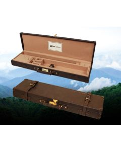 TKL Outdoors Brown Synthetic Leather Side By Side Shotgun Case