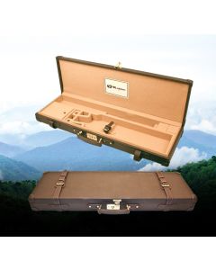 TKL Outdoors 12 Gauge Brown Synthetic Leather Over/Under Shotgun Case A9066